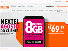 Tablet Screenshot of nextel.com.br